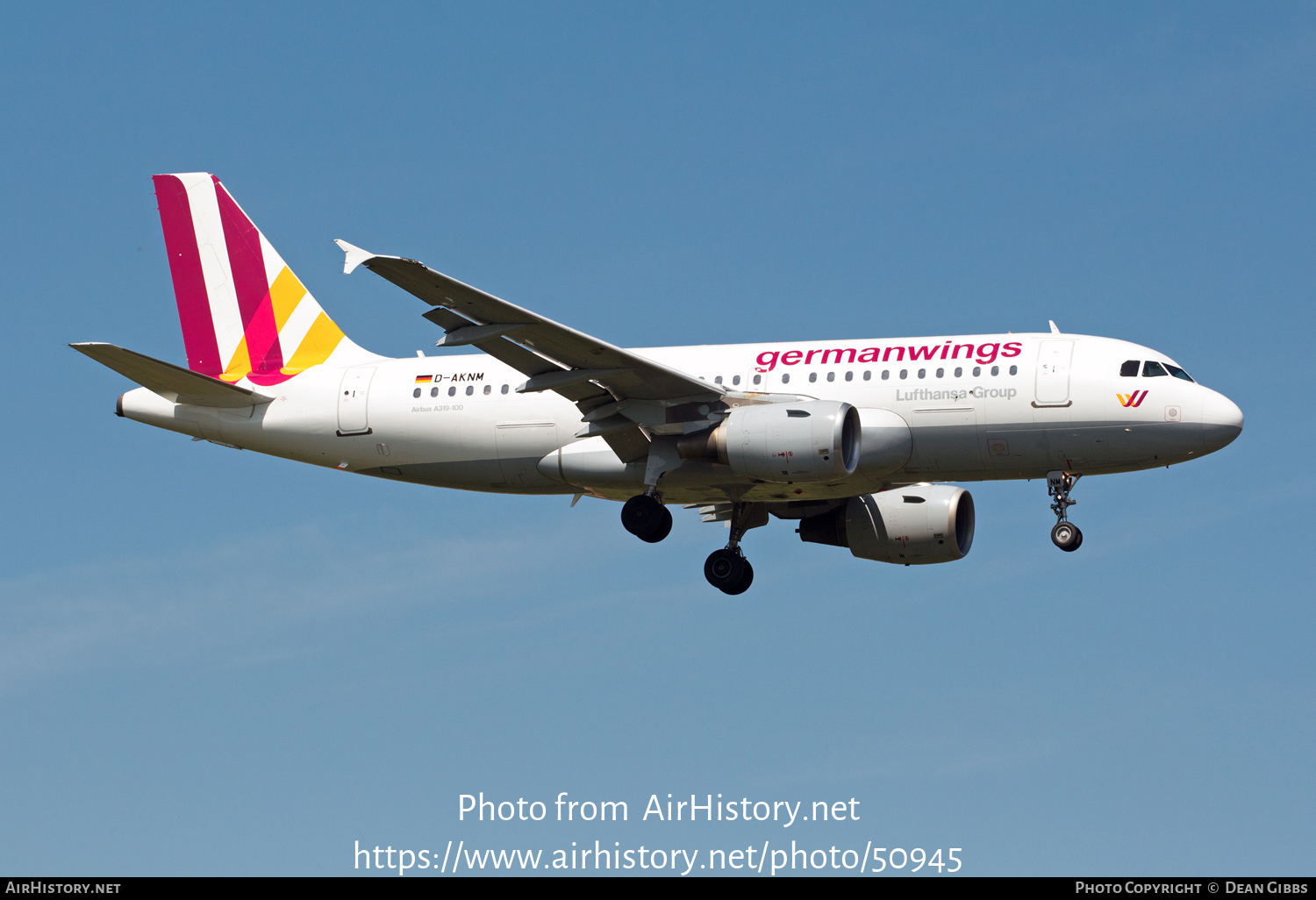 Aircraft Photo of D-AKNM | Airbus A319-112 | Germanwings | AirHistory.net #50945