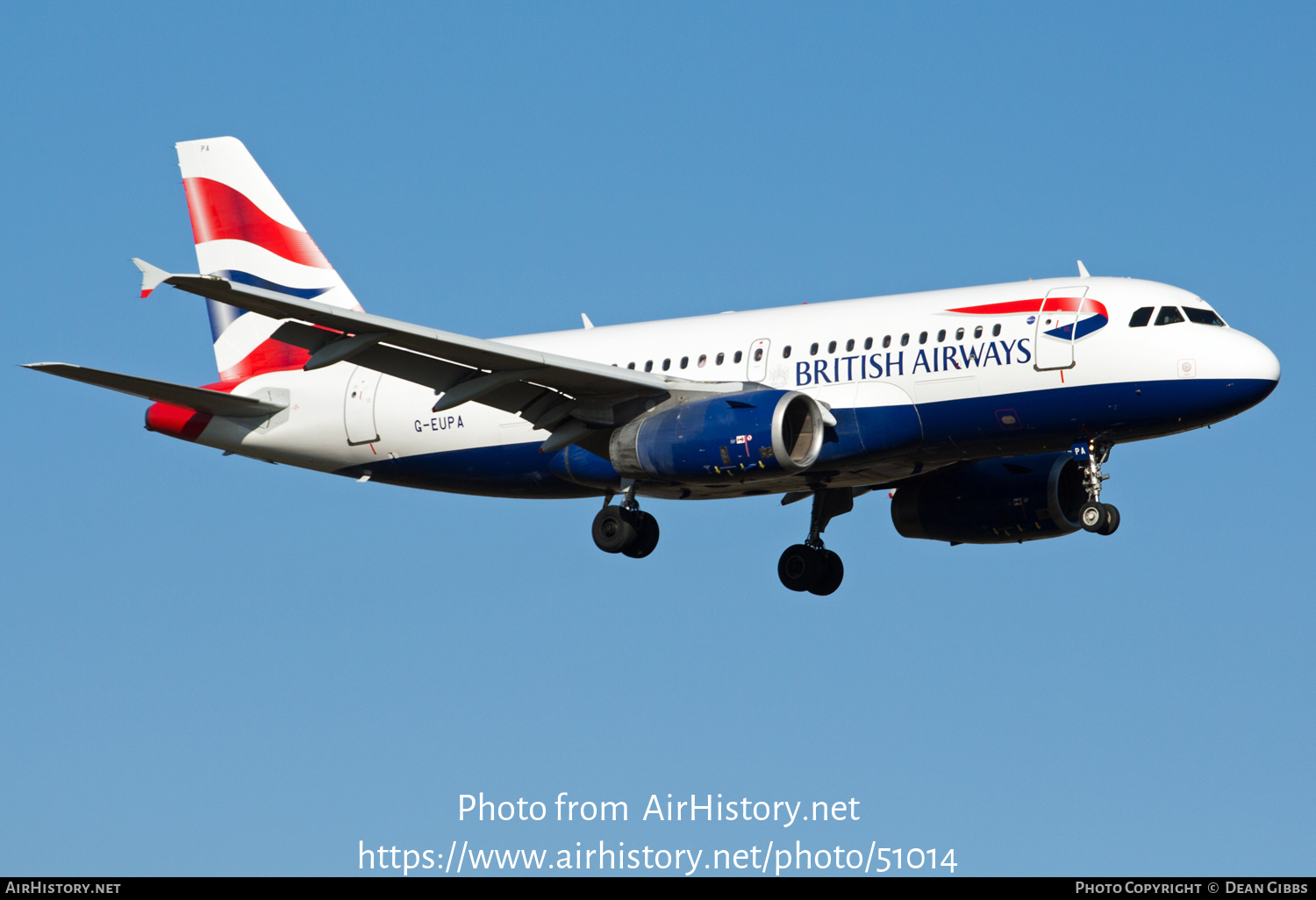 Aircraft Photo of G-EUPA | Airbus A319-131 | British Airways | AirHistory.net #51014