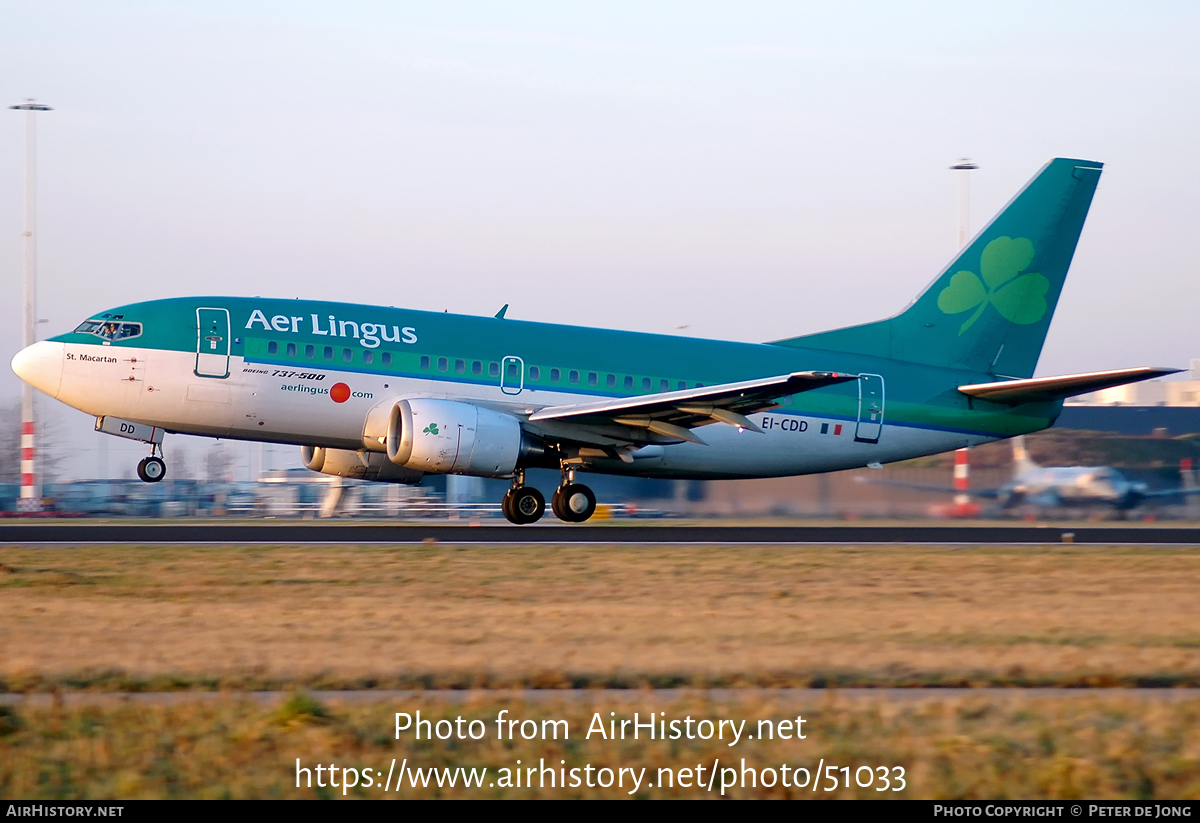 Aircraft Photo of EI-CDD | Boeing 737-548 | Aer Lingus | AirHistory.net #51033