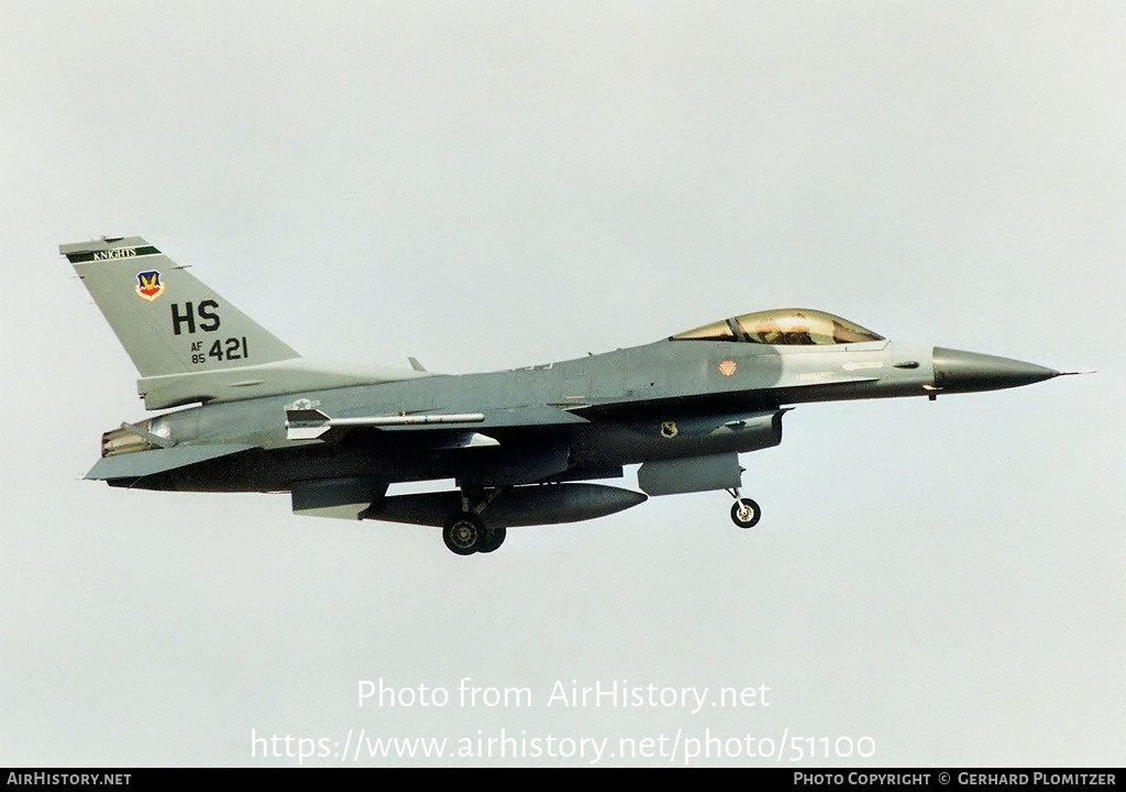 Aircraft Photo of 85-1421 / AF85-421 | General Dynamics F-16C Fighting Falcon | USA - Air Force | AirHistory.net #51100