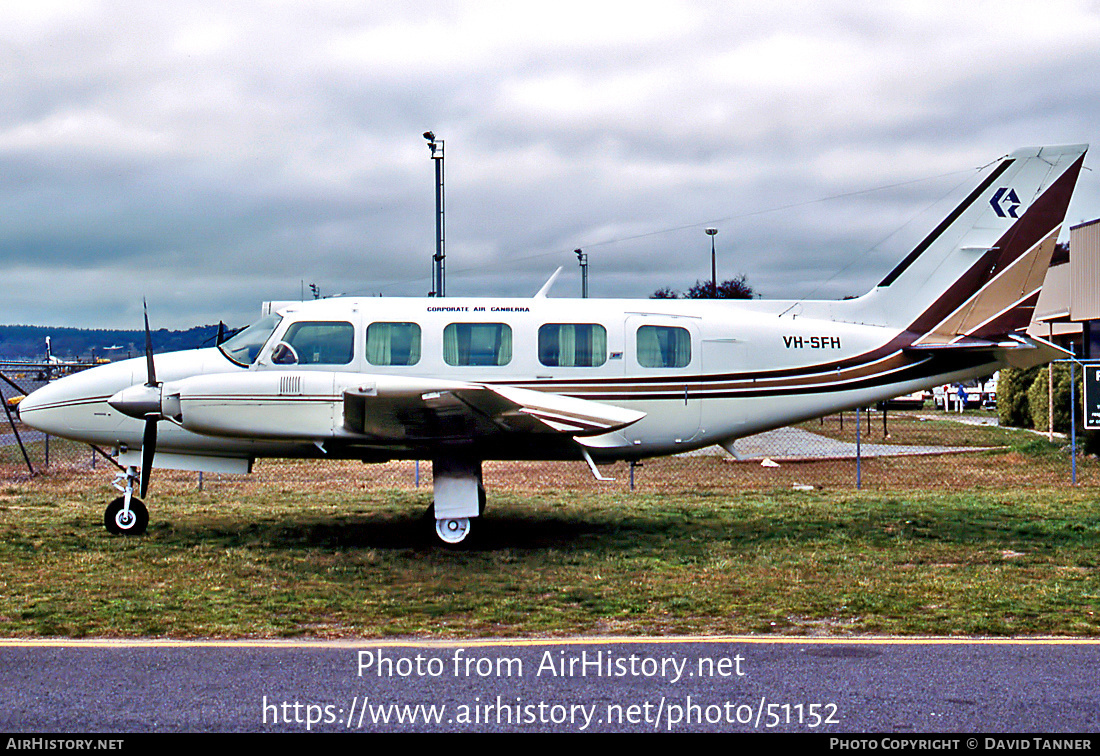 Aircraft Photo of VH-SFH | Piper PA-31-350 Navajo Chieftain | Corporate Air Canberra | AirHistory.net #51152