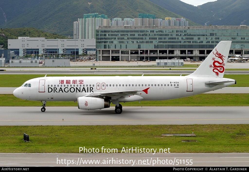 Aircraft Photo of B-HSH | Airbus A320-232 | Dragonair | AirHistory.net #51155