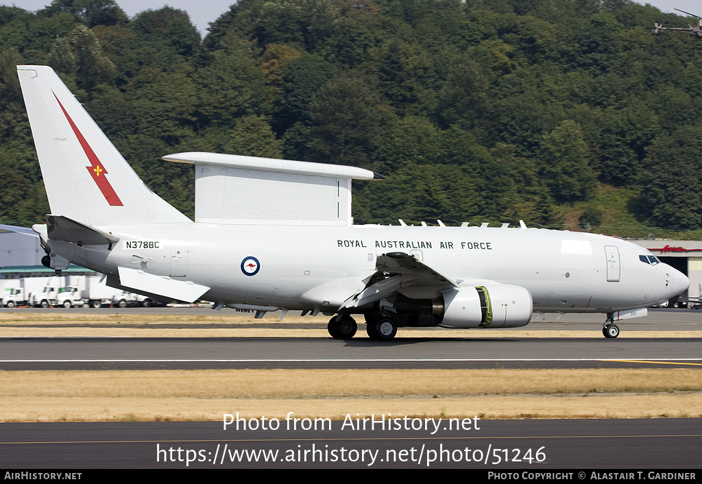 Aircraft Photo of N378BC | Boeing E-7A Wedgetail | Australia - Air Force | AirHistory.net #51246