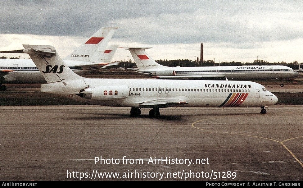 Aircraft Photo of LN-RMG | McDonnell Douglas MD-87 (DC-9-87) | Scandinavian Airlines - SAS | AirHistory.net #51289