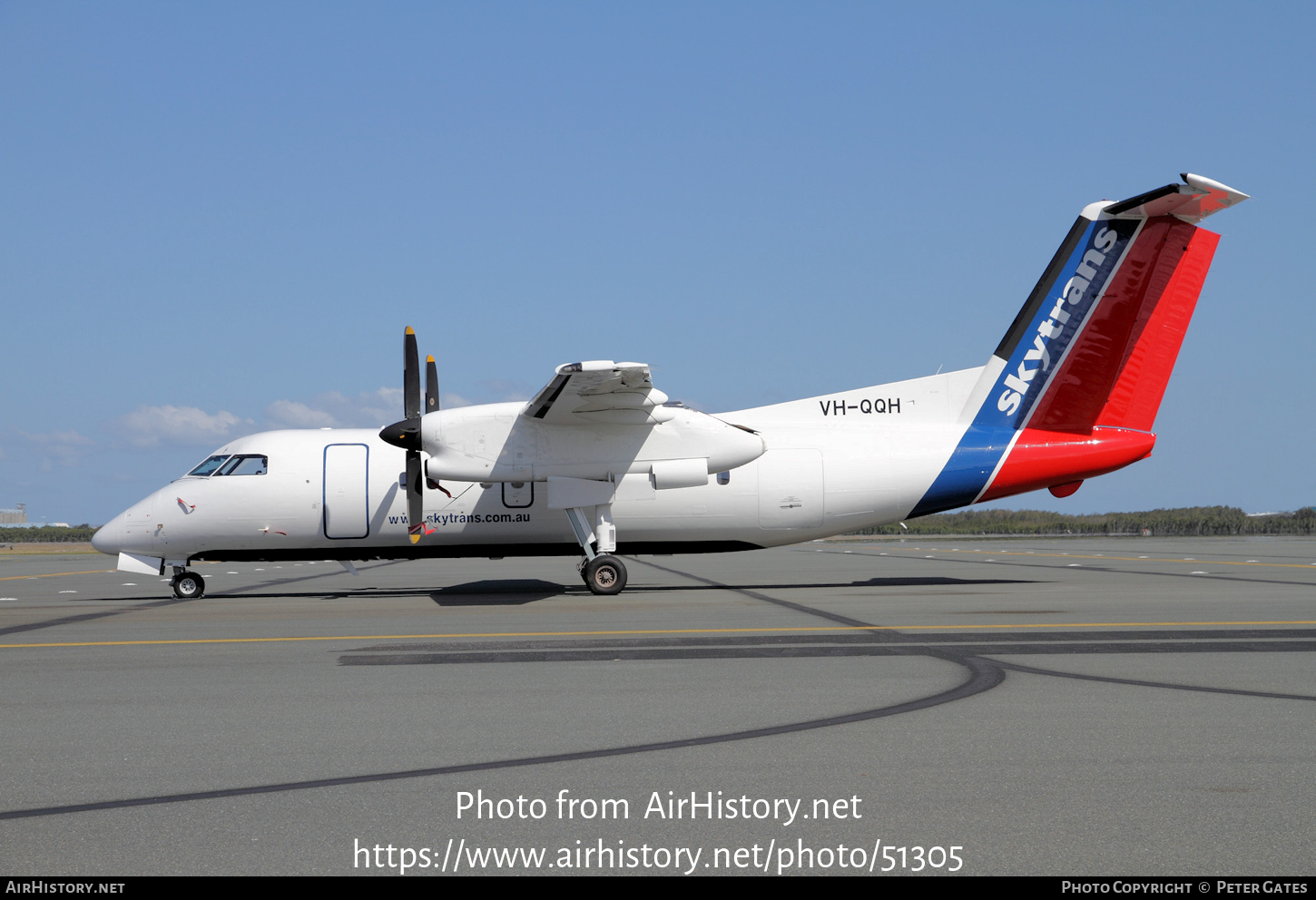 Aircraft Photo of VH-QQH | De Havilland Canada DHC-8-102A Dash 8 | Skytrans Airlines | AirHistory.net #51305