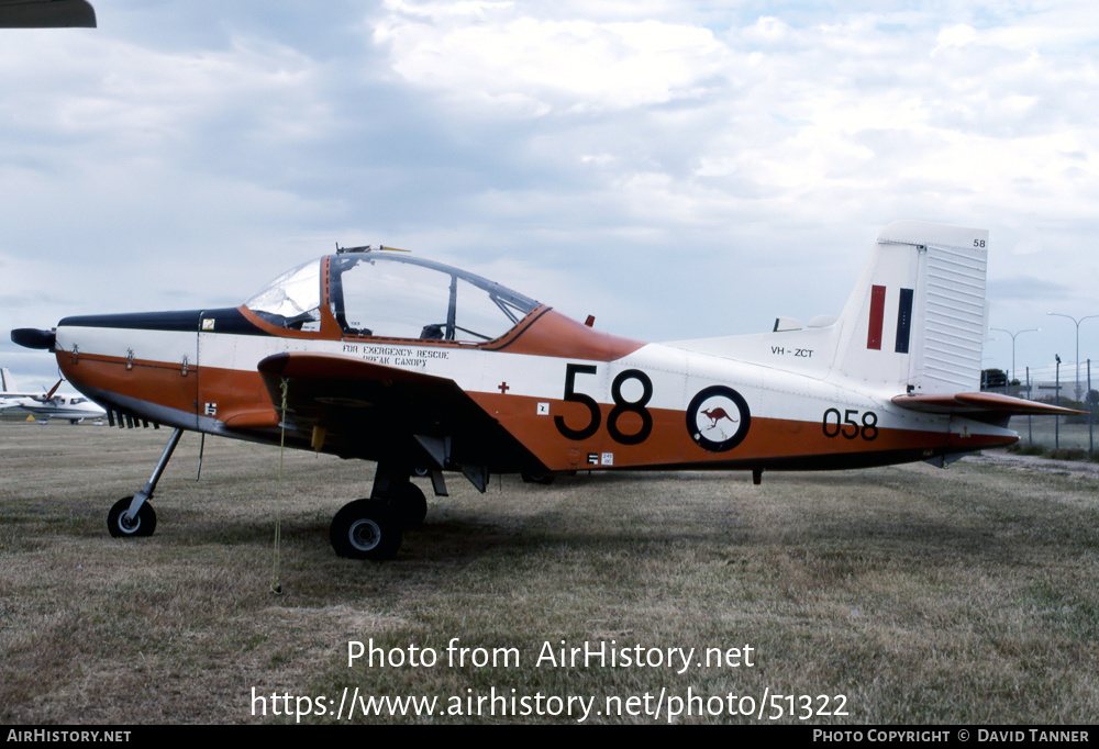 Aircraft Photo of VH-ZCT / 058 | New Zealand CT-4A Airtrainer | Australia - Air Force | AirHistory.net #51322