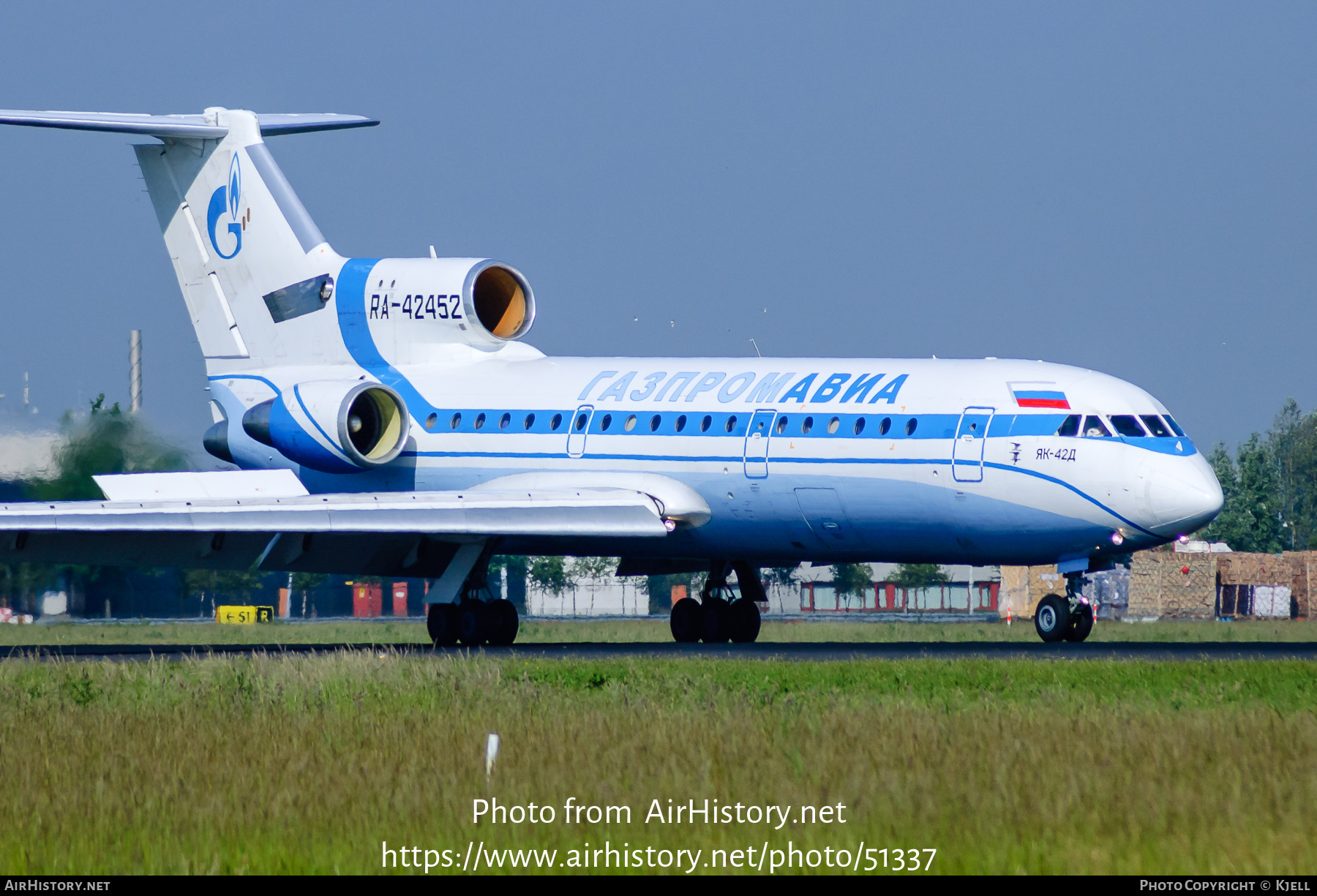 Aircraft Photo of RA-42452 | Yakovlev Yak-42D | Gazpromavia | AirHistory.net #51337