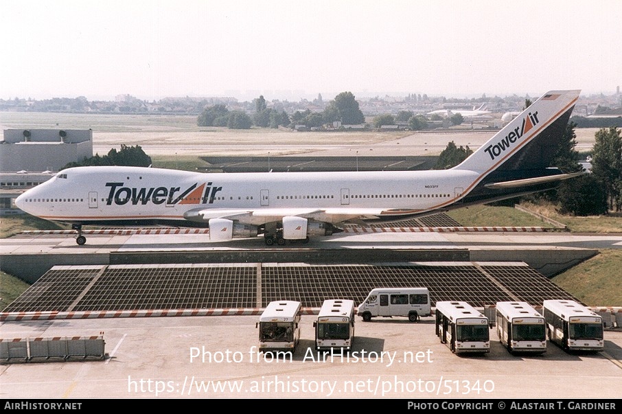 Aircraft Photo of N603FF | Boeing 747-130 | Tower Air | AirHistory.net #51340