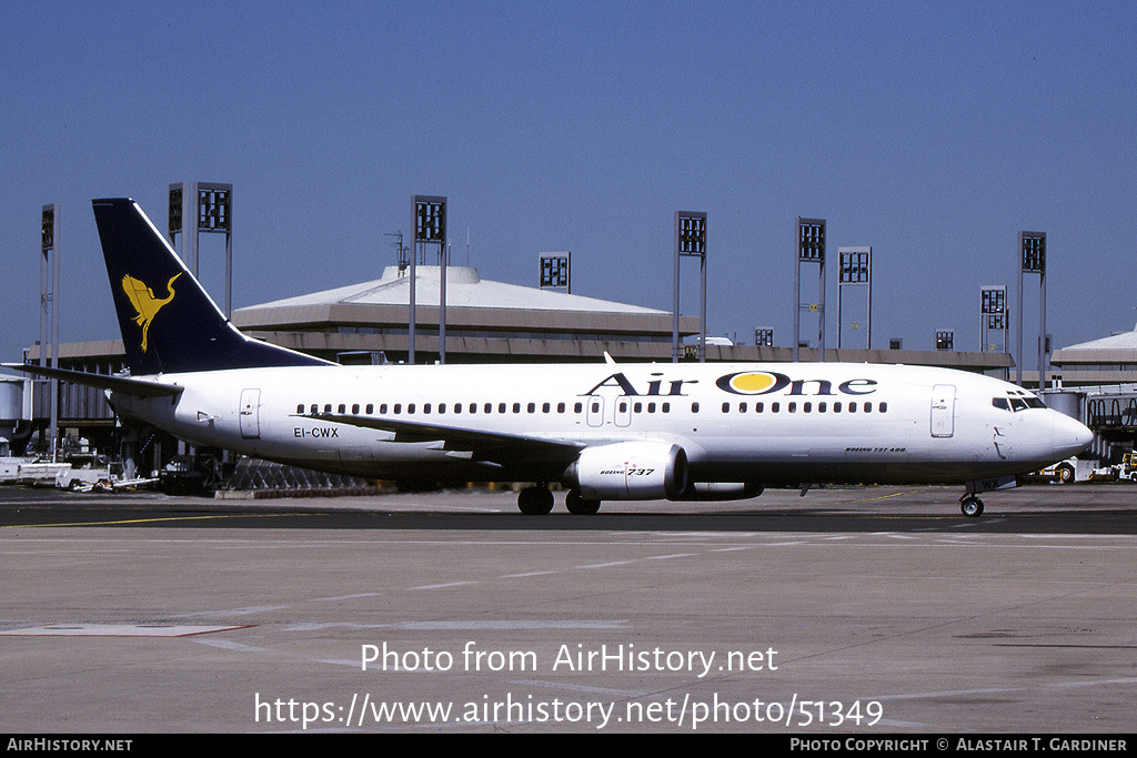 Aircraft Photo of EI-CWX | Boeing 737-4Y0 | Air One | AirHistory.net #51349