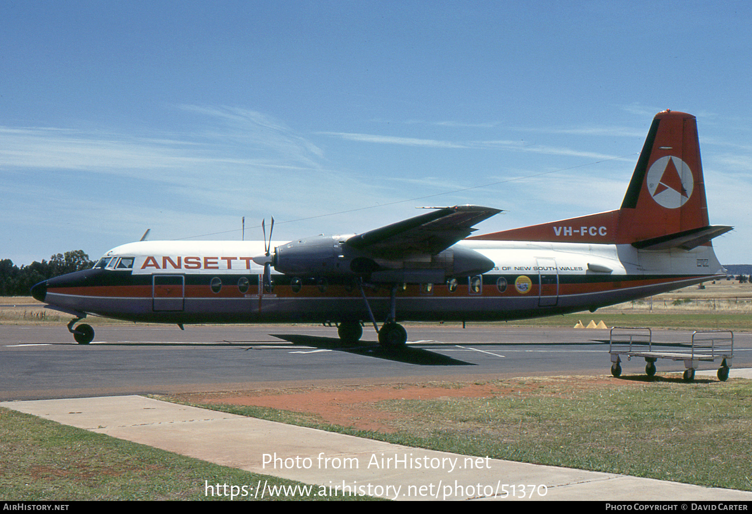 Aircraft Photo of VH-FCC | Fokker F27-500F Friendship | Ansett Airlines of New South Wales | AirHistory.net #51370