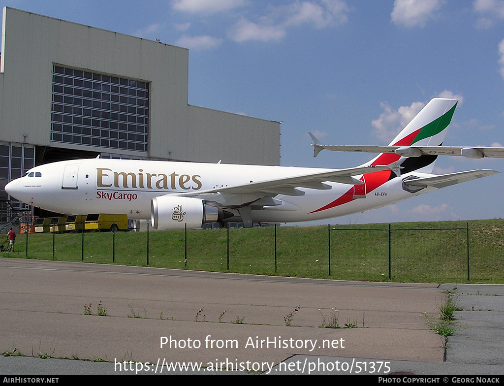 Aircraft Photo of A6-EFA | Airbus A310-308/F | Emirates SkyCargo | AirHistory.net #51375