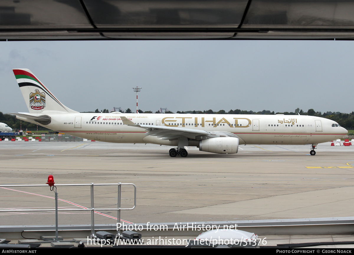 Aircraft Photo of A6-AFD | Airbus A330-343 | Etihad Airways | AirHistory.net #51376