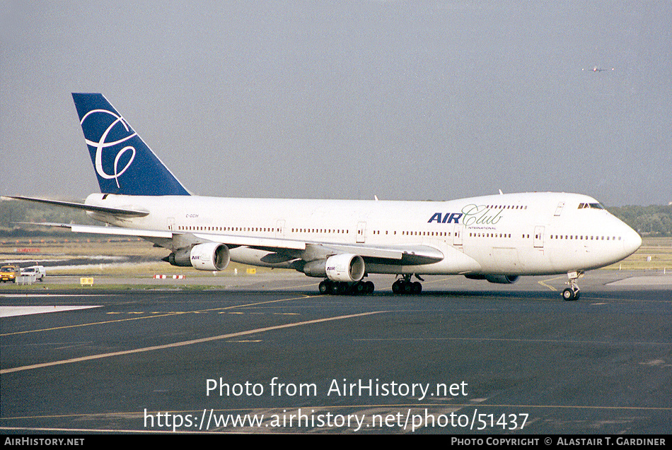 Aircraft Photo of C-GCIH | Boeing 747-212B | Air Club International | AirHistory.net #51437