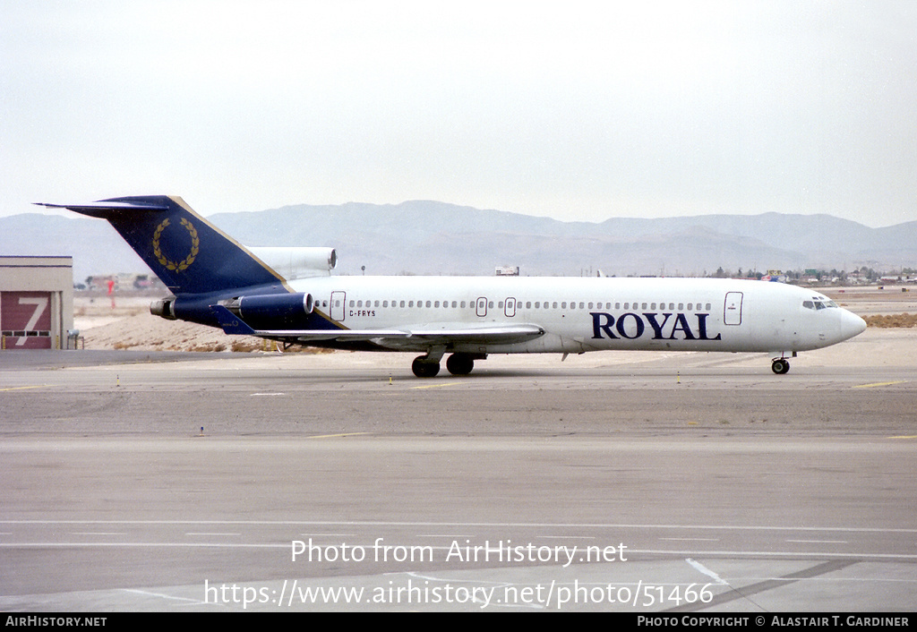 Aircraft Photo of C-FRYS | Boeing 727-212/Adv | Royal Airlines | AirHistory.net #51466