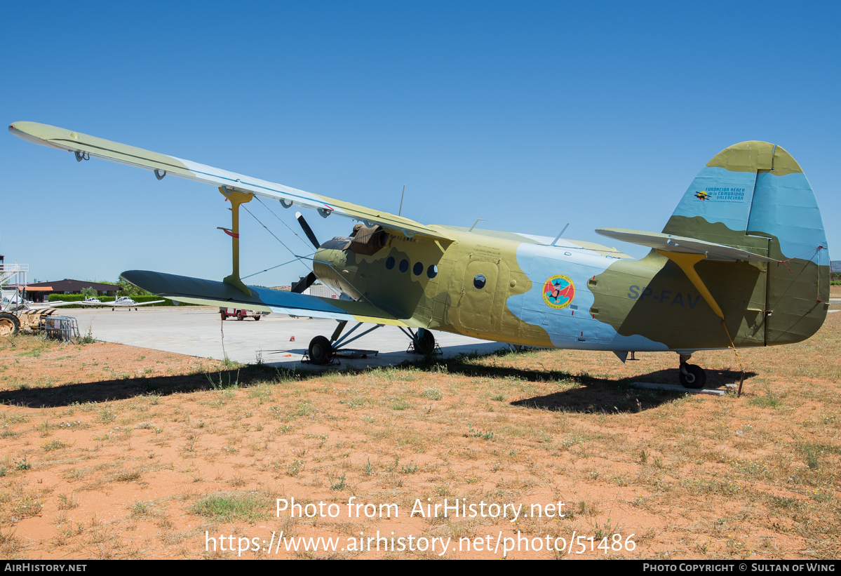 Aircraft Photo of SP-FAV | Antonov An-2 | Fundación Aérea de la Comunidad Valenciana | AirHistory.net #51486