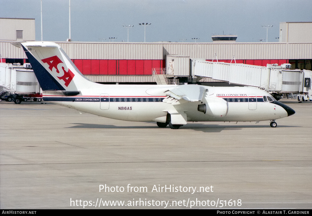 Aircraft Photo of N816AS | British Aerospace BAe-146-200 | Delta Connection | AirHistory.net #51618