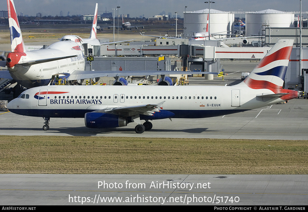 Aircraft Photo of G-EUUK | Airbus A320-232 | British Airways | AirHistory.net #51740