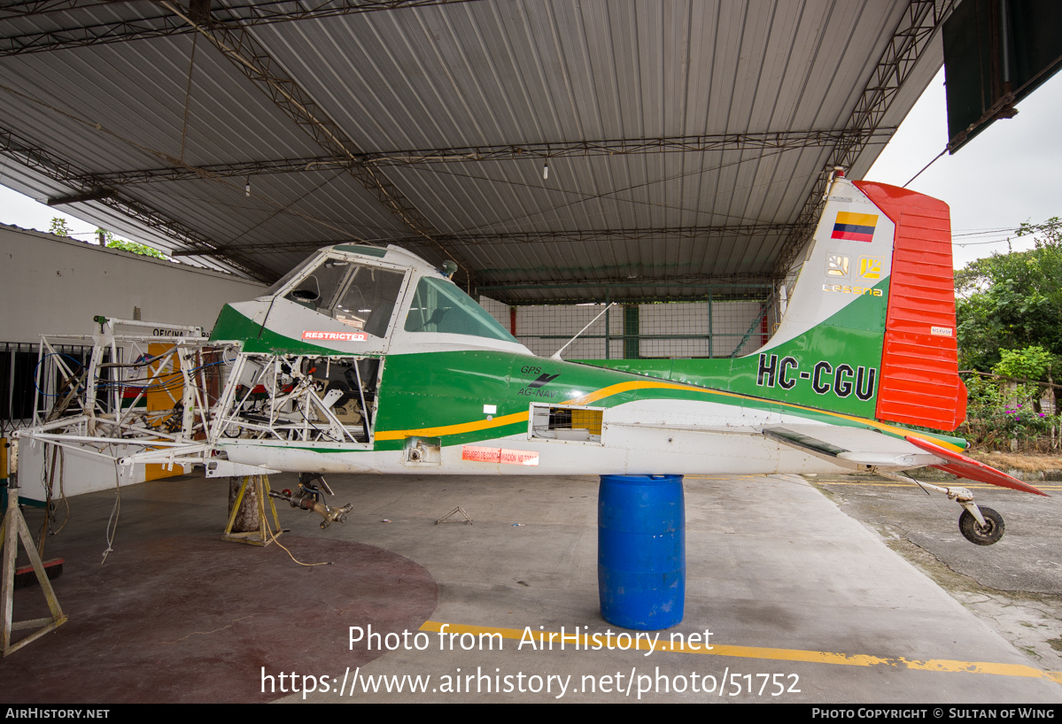 Aircraft Photo of HC-CGU | Cessna T188C Ag Husky | Afagres | AirHistory.net #51752