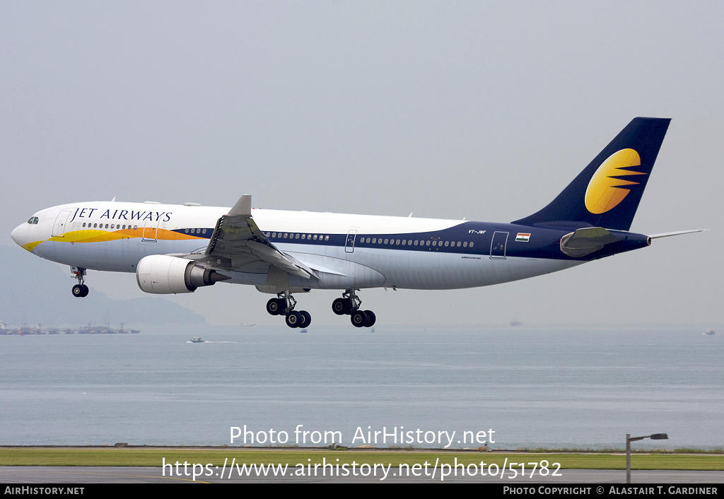 Aircraft Photo of VT-JWF | Airbus A330-202 | Jet Airways | AirHistory.net #51782