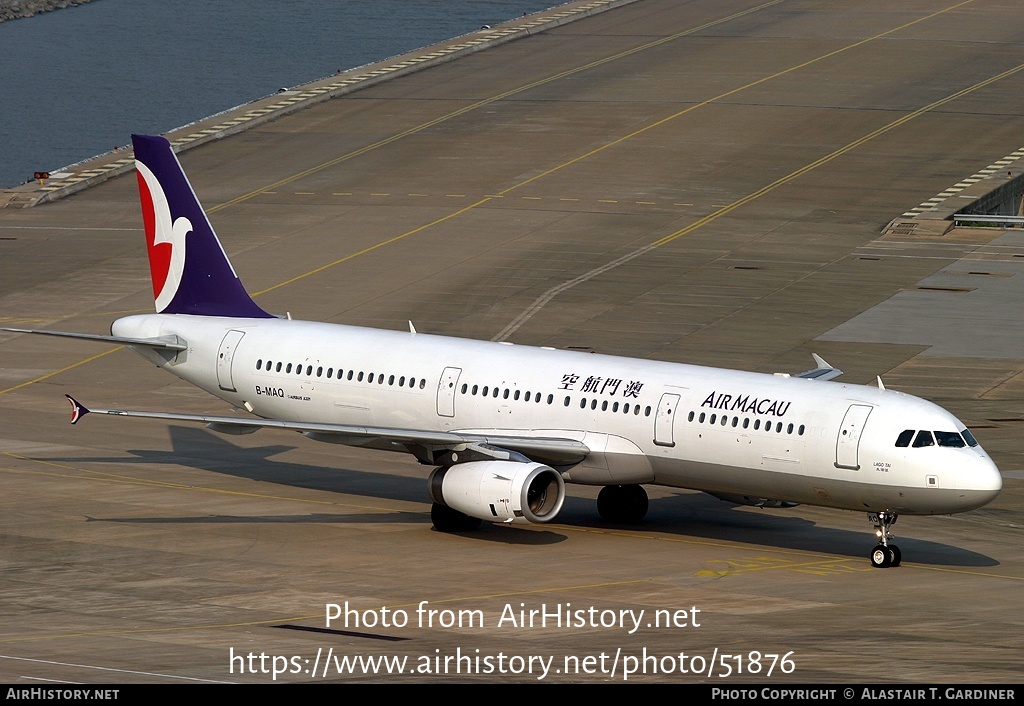 Aircraft Photo of B-MAQ | Airbus A321-231 | Air Macau | AirHistory.net #51876