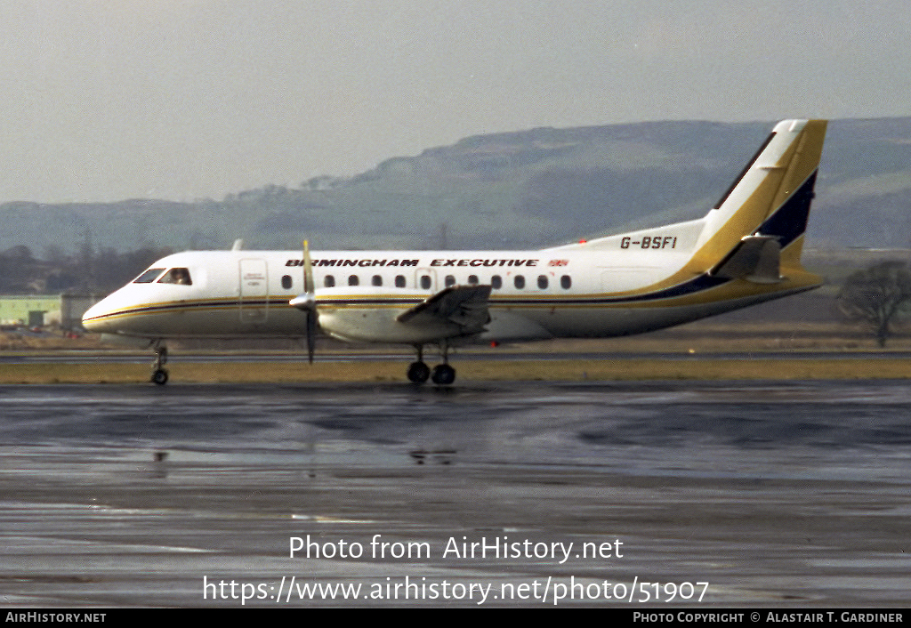 Aircraft Photo of G-BSFI | Saab-Fairchild SF-340A | Birmingham Executive Airways | AirHistory.net #51907