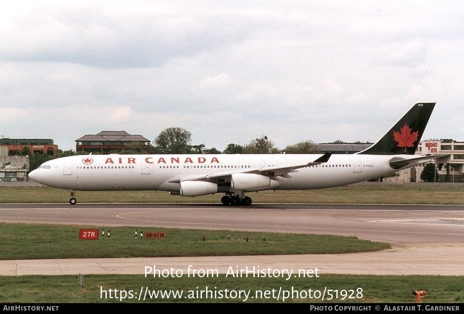 Aircraft Photo of C-FYLG | Airbus A340-313 | Air Canada | AirHistory.net #51928