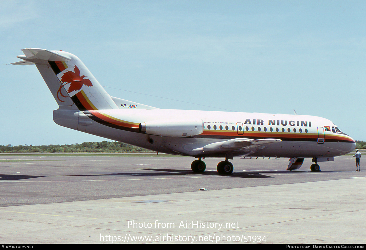 Aircraft Photo of P2-ANU | Fokker F28-1000 Fellowship | Air Niugini | AirHistory.net #51934