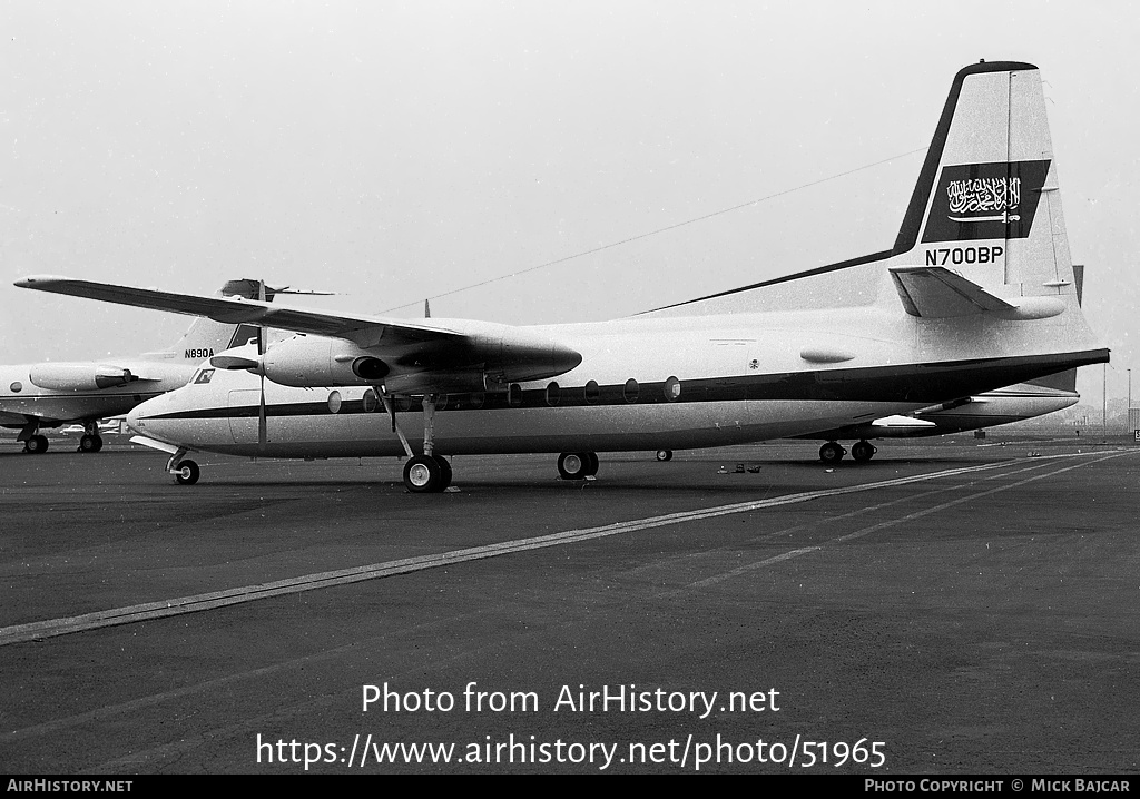 Aircraft Photo of N700BP | Fairchild F-27 | AirHistory.net #51965