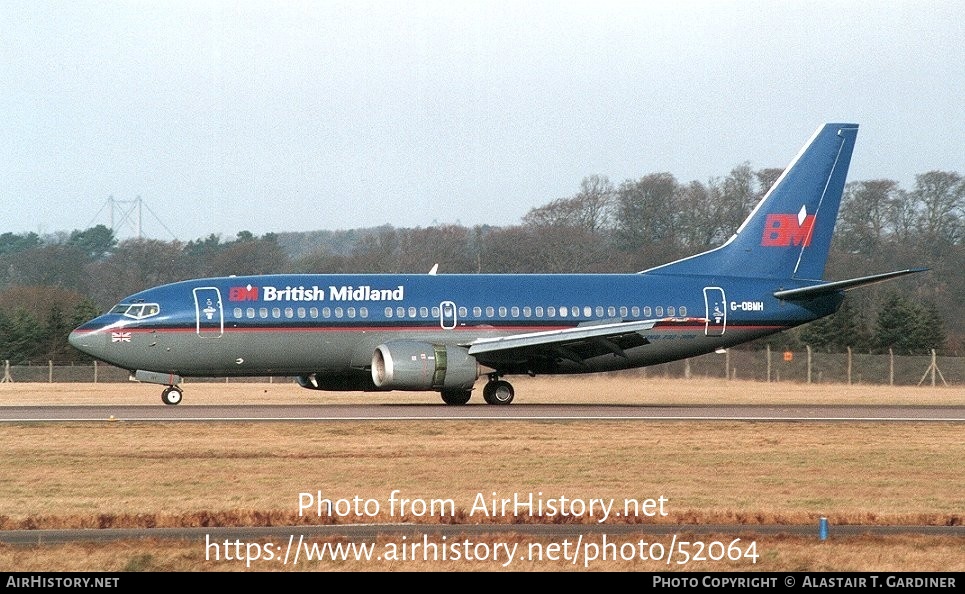 Aircraft Photo of G-OBMH | Boeing 737-33A | British Midland Airways - BMA | AirHistory.net #52064