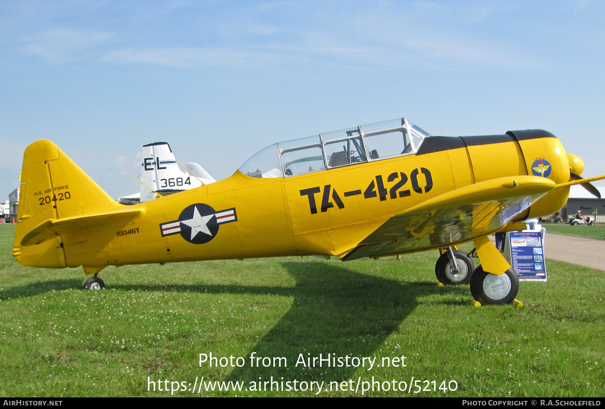 Aircraft Photo of N1046Y / 20420 | North American T-6J Harvard Mk IV | USA - Air Force | AirHistory.net #52140