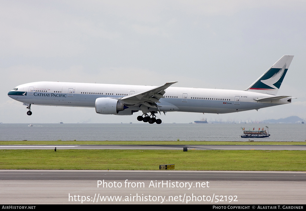 Aircraft Photo of B-KPD | Boeing 777-367/ER | Cathay Pacific Airways | AirHistory.net #52192