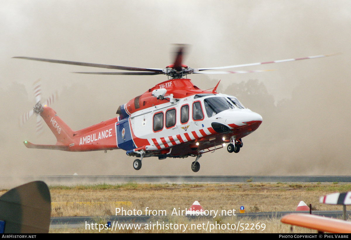 Aircraft Photo of VH-YXF | AgustaWestland AW-139 | Ambulance Victoria | AirHistory.net #52269