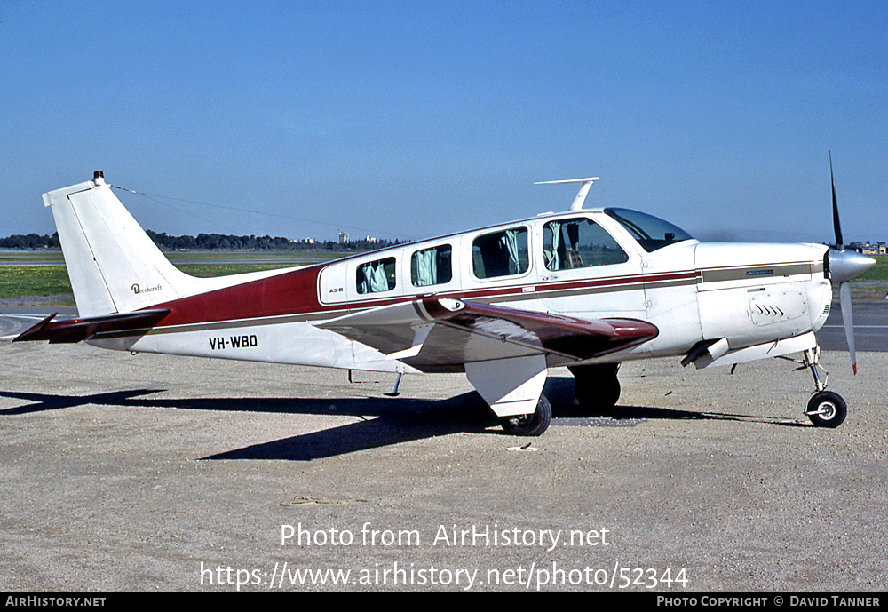 Aircraft Photo of VH-WBO | Beech A36 Bonanza 36 | AirHistory.net #52344