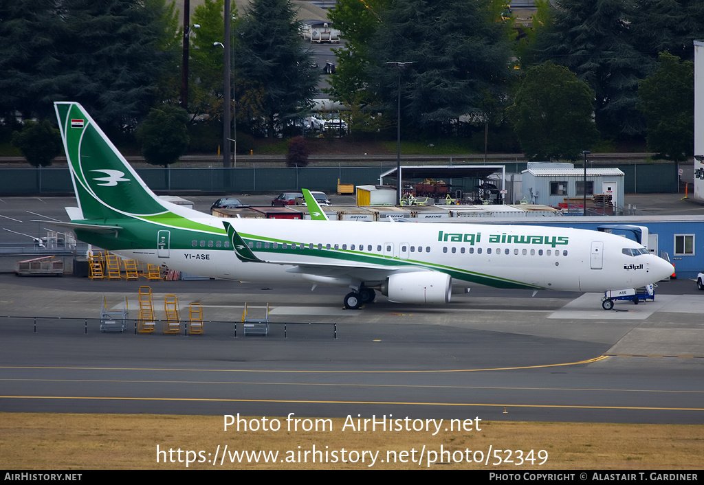 Aircraft Photo of YI-ASE | Boeing 737-81Z | Iraqi Airways | AirHistory.net #52349