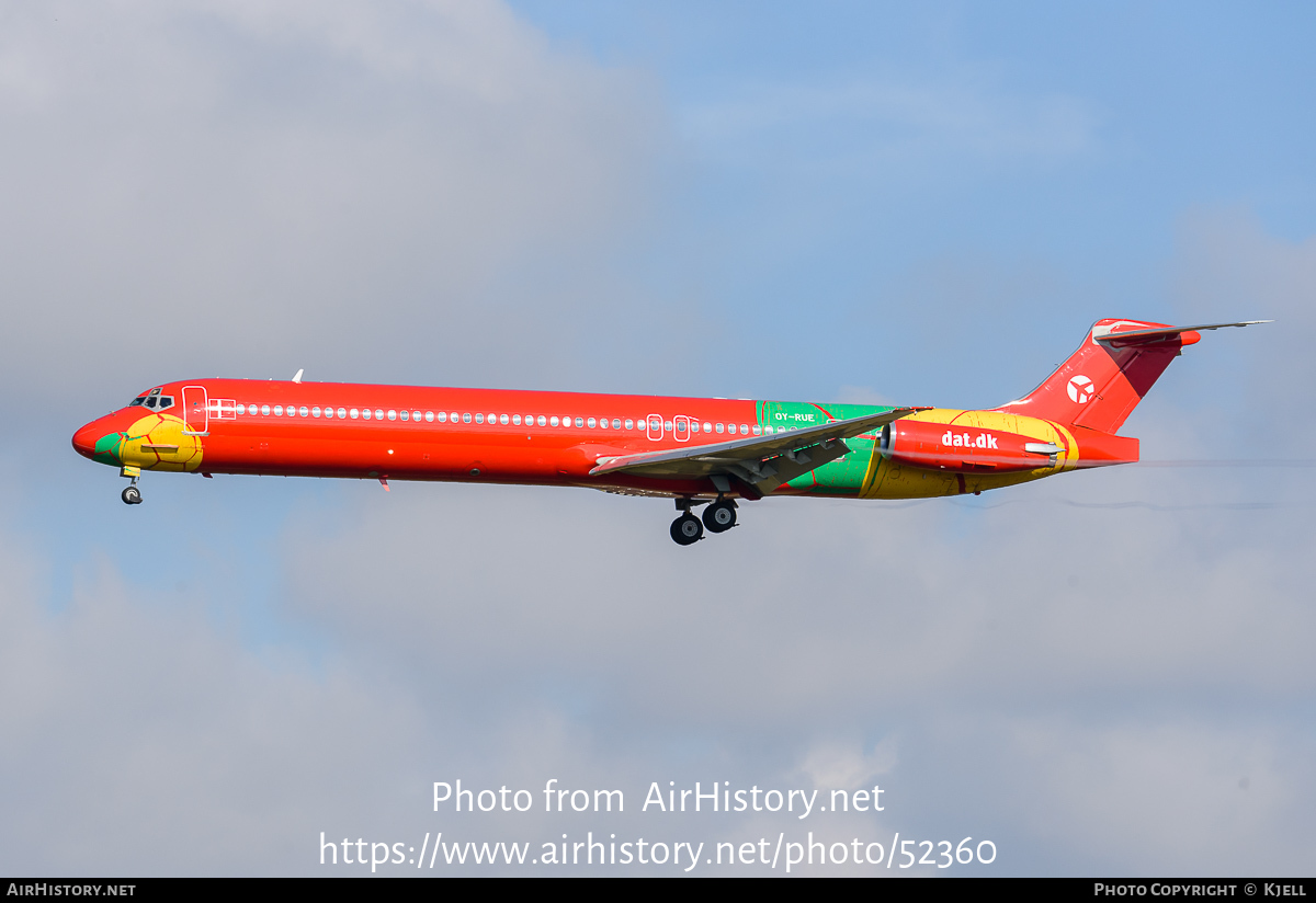 Aircraft Photo of OY-RUE | McDonnell Douglas MD-83 (DC-9-83) | Danish Air Transport - DAT | AirHistory.net #52360