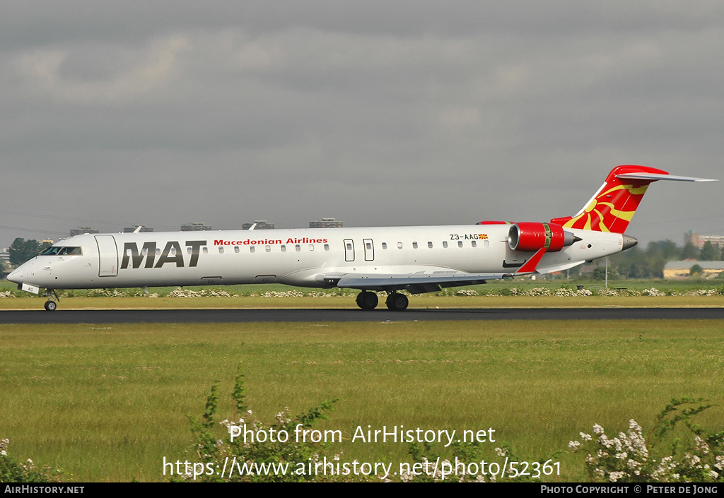 Aircraft Photo of Z3-AAG | Bombardier CRJ-900 (CL-600-2D24) | MAT - Macedonian Airlines | AirHistory.net #52361