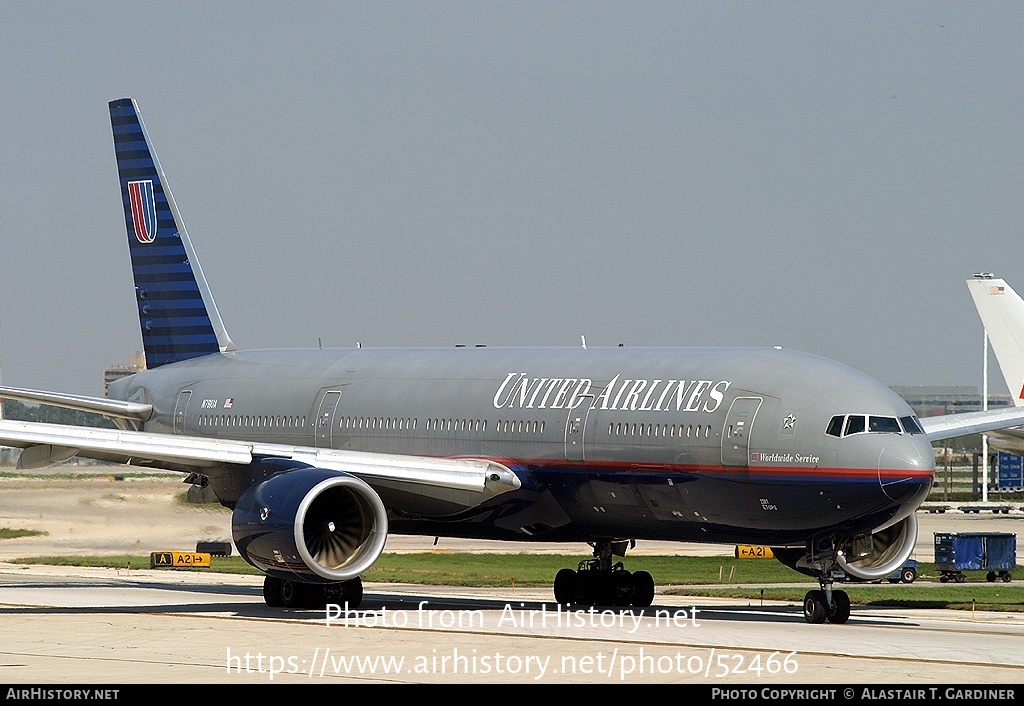 Aircraft Photo of N781UA | Boeing 777-222 | United Airlines | AirHistory.net #52466