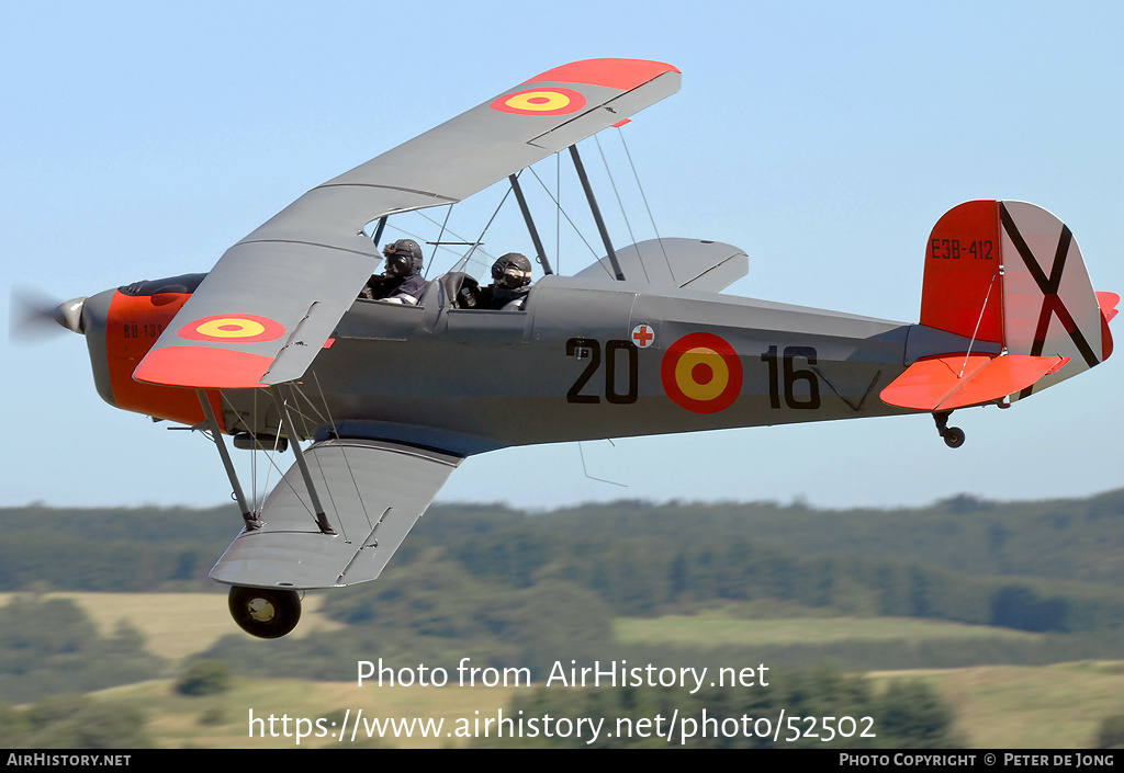 Aircraft Photo Of Ec Dkx b 412 Casa 1 131e Jungmann Spain Air Force Airhistory Net