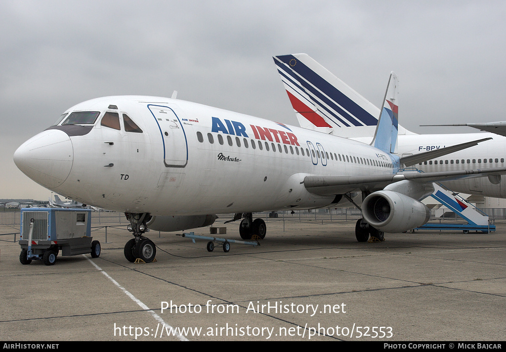 Aircraft Photo of F-BTTD | Dassault Mercure 100 | Air Inter | AirHistory.net #52553