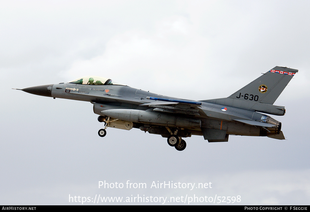 Aircraft Photo of J-630 | General Dynamics F-16AM Fighting Falcon | Netherlands - Air Force | AirHistory.net #52598