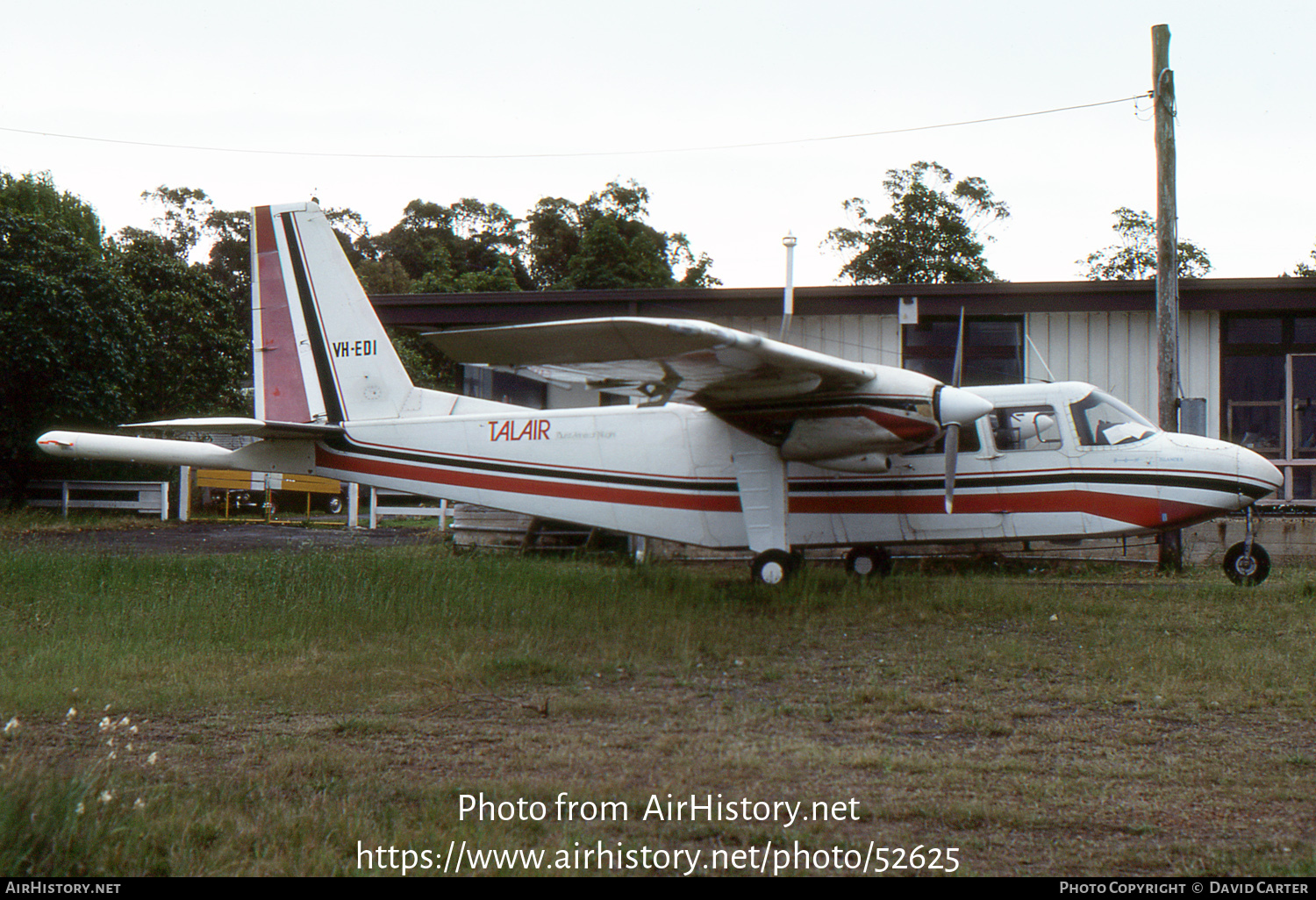 Aircraft Photo of VH-EDI | Britten-Norman BN-2A-20 Islander | East Coast Aviation Services | Talair - Tourist Airline of Niugini | AirHistory.net #52625