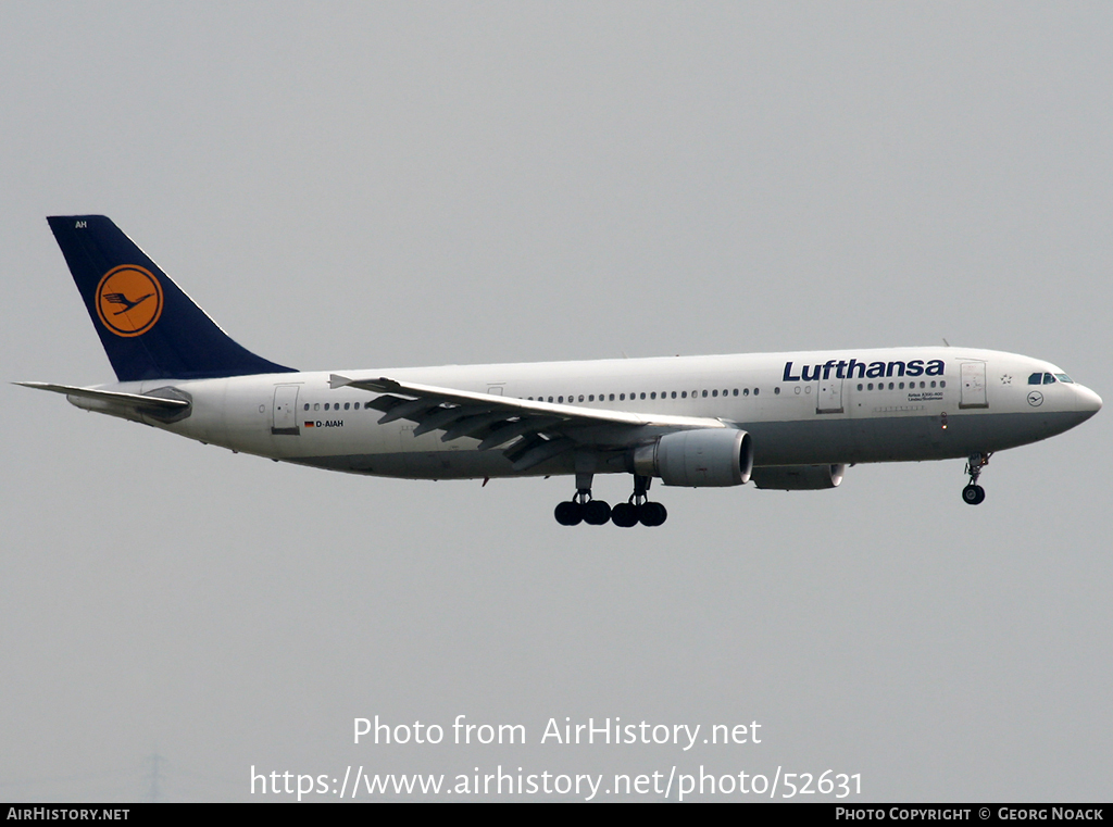 Aircraft Photo of D-AIAH | Airbus A300B4-603 | Lufthansa | AirHistory.net #52631