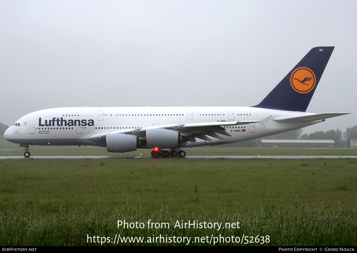 Aircraft Photo of D-AIMA | Airbus A380-841 | Lufthansa | AirHistory.net #52638