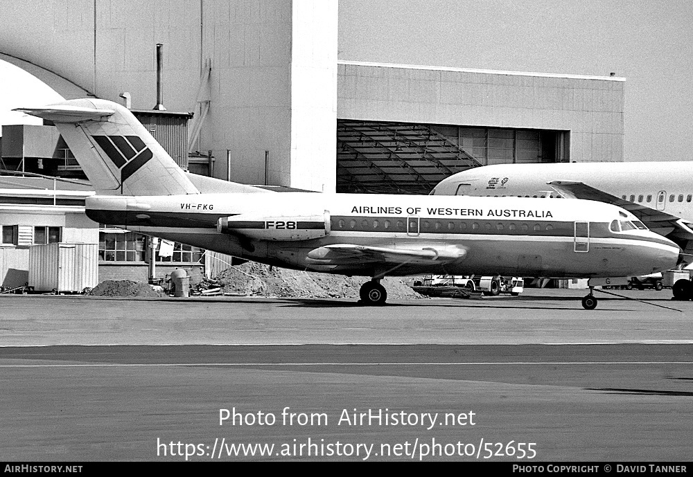 Aircraft Photo of VH-FKG | Fokker F28-1000 Fellowship | Airlines of Western Australia | AirHistory.net #52655