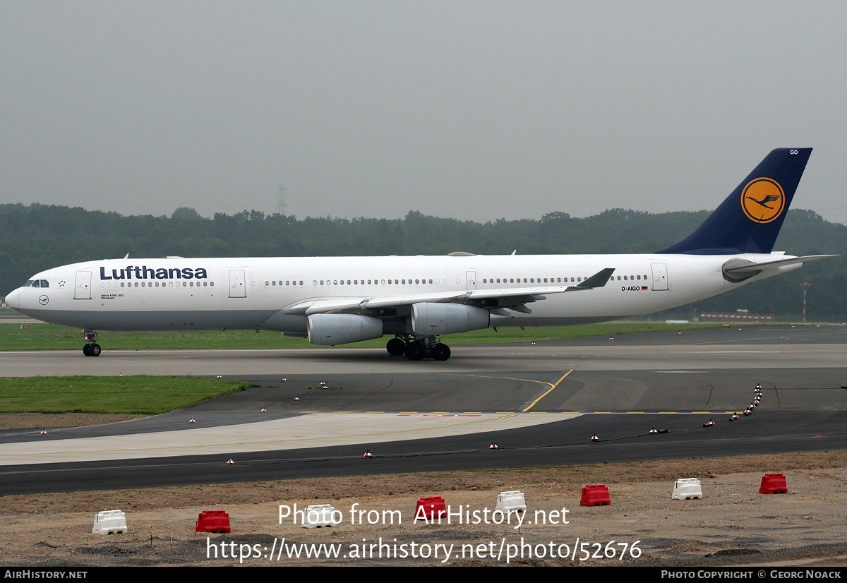 Aircraft Photo of D-AIGO | Airbus A340-313 | Lufthansa | AirHistory.net #52676