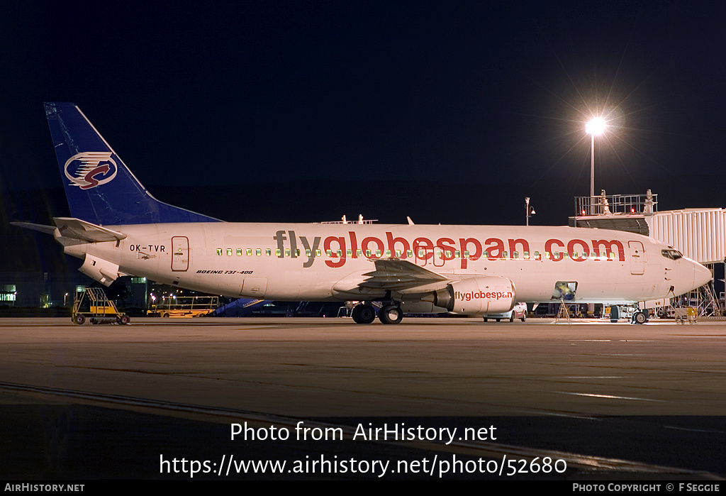 Aircraft Photo of OK-TVR | Boeing 737-4Y0 | Flyglobespan | AirHistory.net #52680