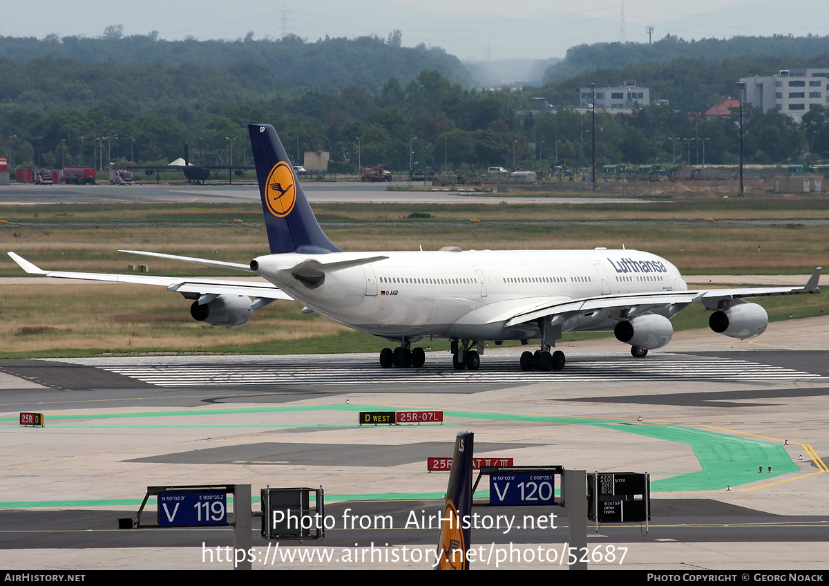 Aircraft Photo of D-AIGP | Airbus A340-313X | Lufthansa | AirHistory.net #52687