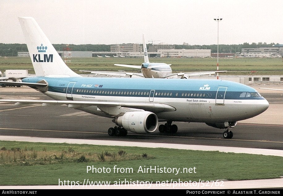 Aircraft Photo of PH-AGF | Airbus A310-203 | KLM - Royal Dutch Airlines | AirHistory.net #52762