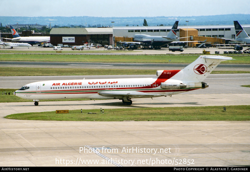 Aircraft Photo of 7T-VEX | Boeing 727-2D6/Adv | Air Algérie | AirHistory.net #52852