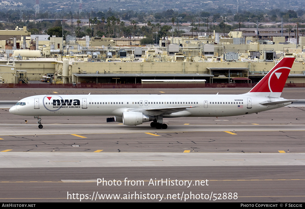 Aircraft Photo of N596NW | Boeing 757-351 | Northwest Airlines | AirHistory.net #52888